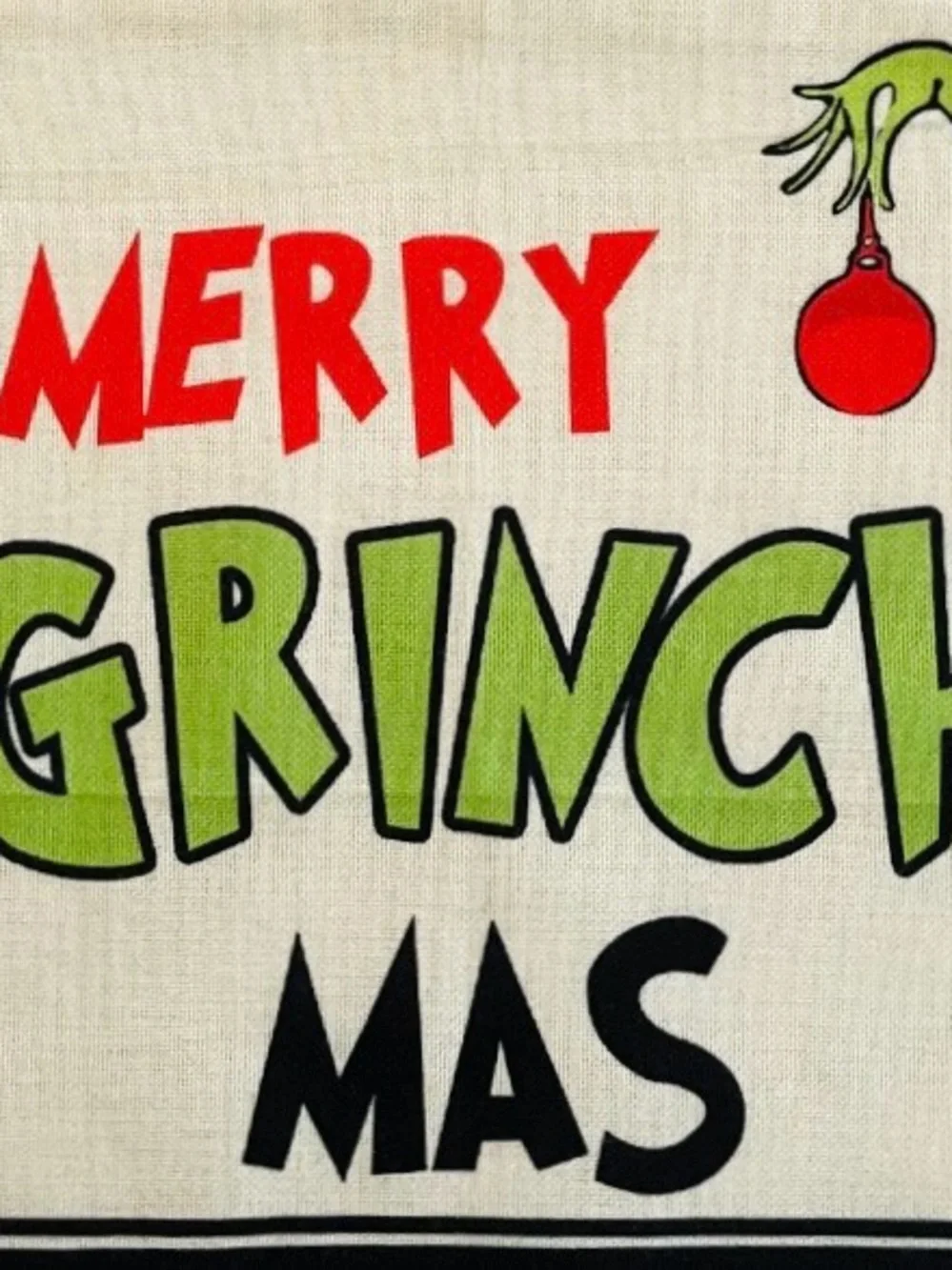 Green Grinch Buffalo Check Holiday Pillow Covers - Set of 4